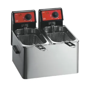 HS081-3PH FriFri Eco 4 4 Electric Countertop Fryer Twin Tank Twin Baskets 2x2.3kW Three Phase