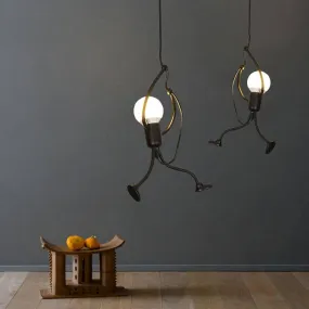 Human Animation Figure Chandelier Lights