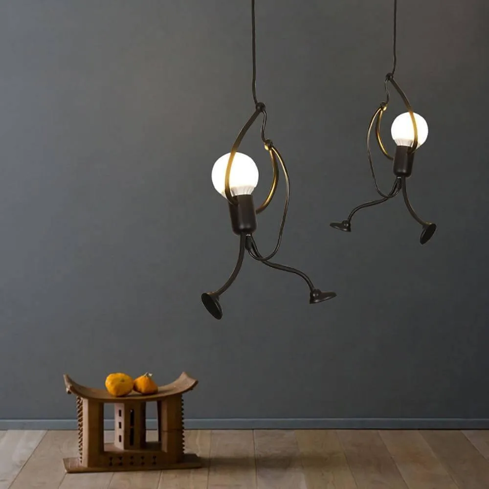 Human Animation Figure Chandelier Lights