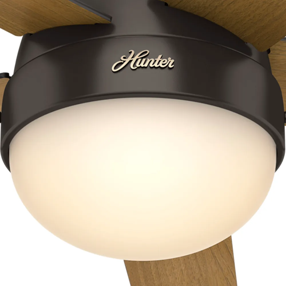 Hunter 46 inch Anslee Low Profile Ceiling Fan with LED Light Kit and Pull Chain