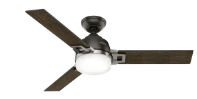 Hunter 48 inch Leoni Ceiling Fan with LED Light Kit and Handheld Remote