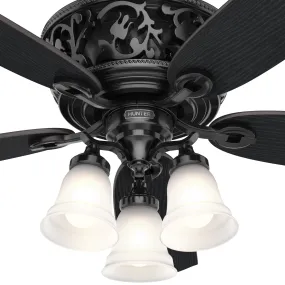 Hunter 54 inch Promenade Ceiling Fan with LED Light Kit and Handheld Remote