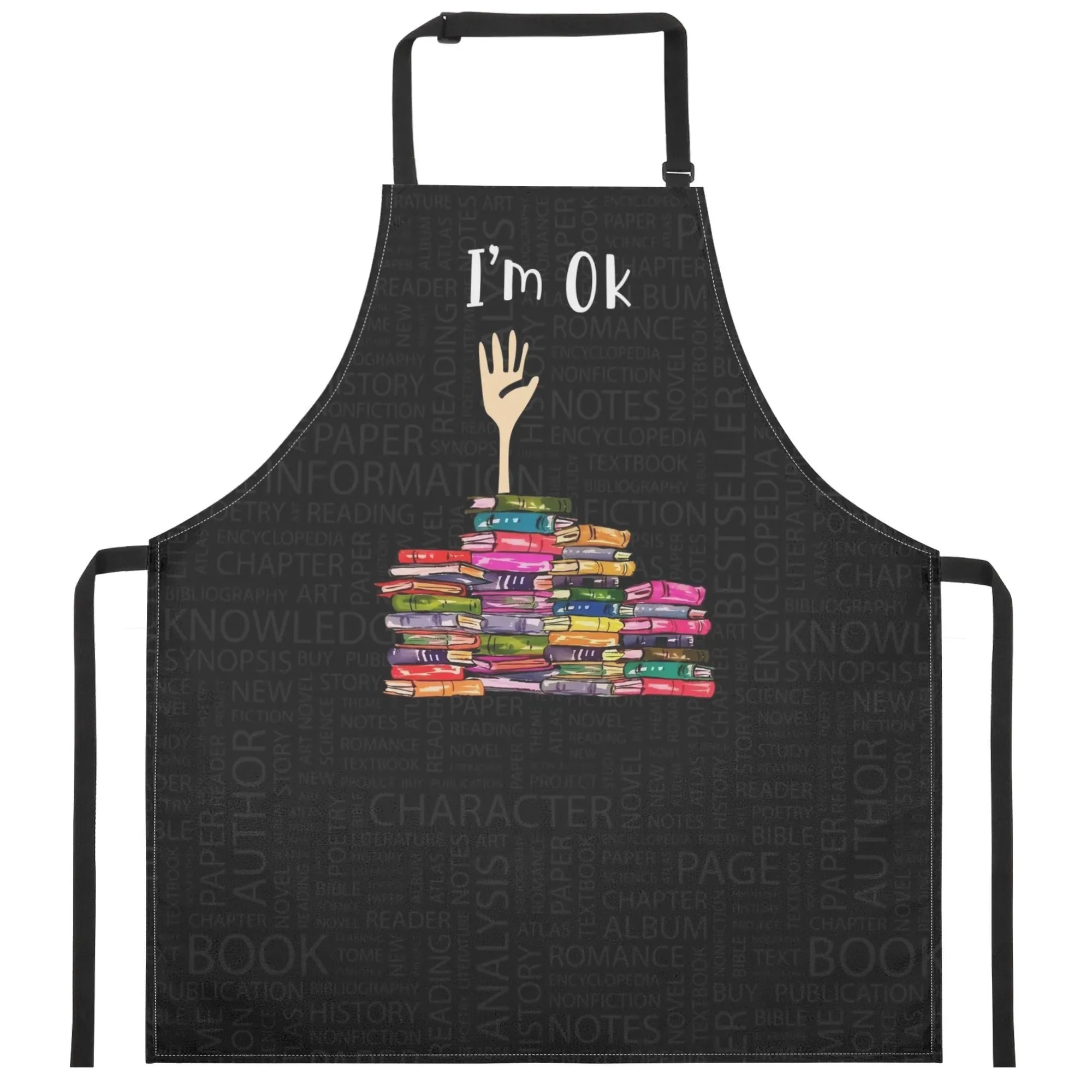 I'm Ok Apron Book Lovers Gift APR22