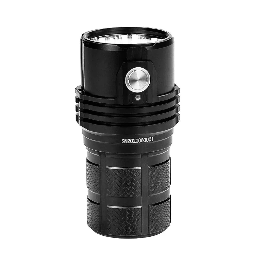 Imalent MS06 25000 Lumen Can Sized Rechargeable Flashlight 6 x CREE XHP70 2nd LED 3 x 21700 Battery (Included)