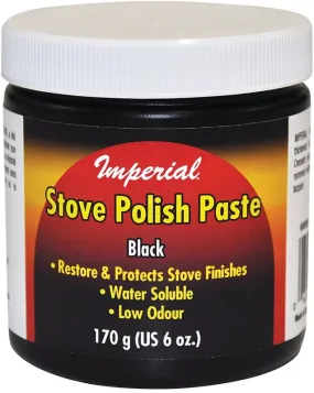 Imperial KK0059 Stove Polish, Paste, Opaque Black, Neutral Oil, 6 fl-oz Jar :EA: QUANTITY: 1