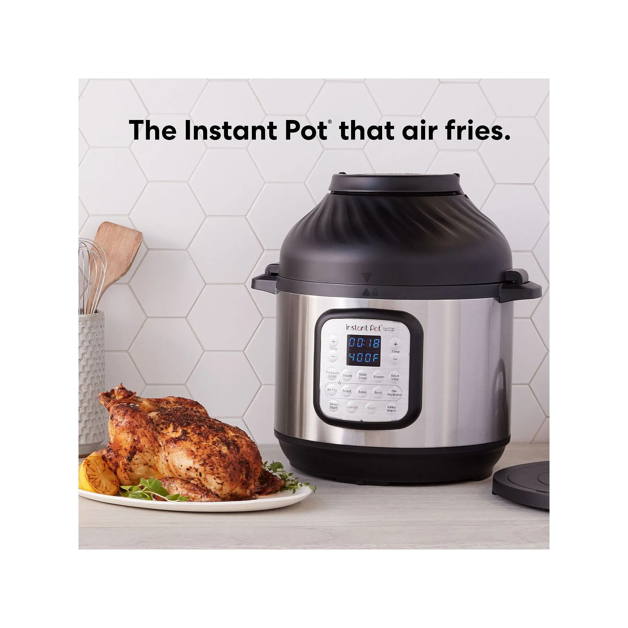 Instant Pot 140-0021-01 8qt Duo Crisp Combo Pressure Cooker Air Fryer