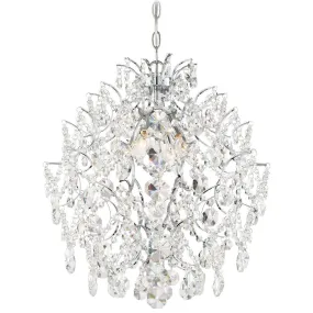 Isabella's Crown 18 in. 4 Lights Chandelier Chrome finish