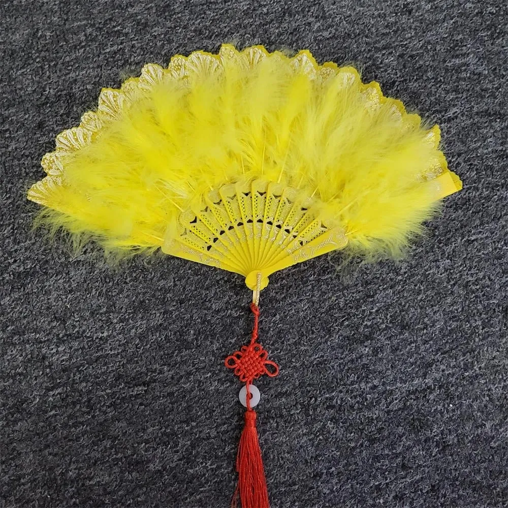 Japanese Folding Feather Hand Fan