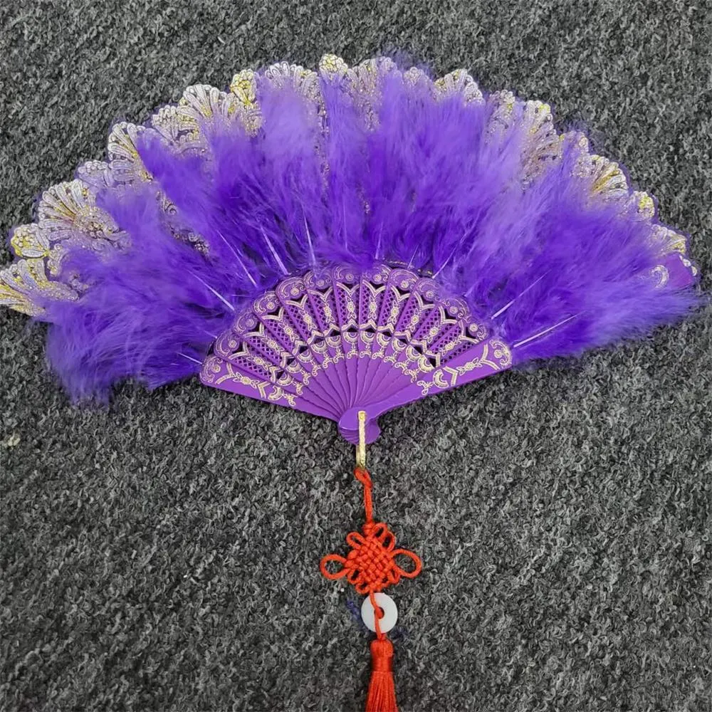 Japanese Folding Feather Hand Fan