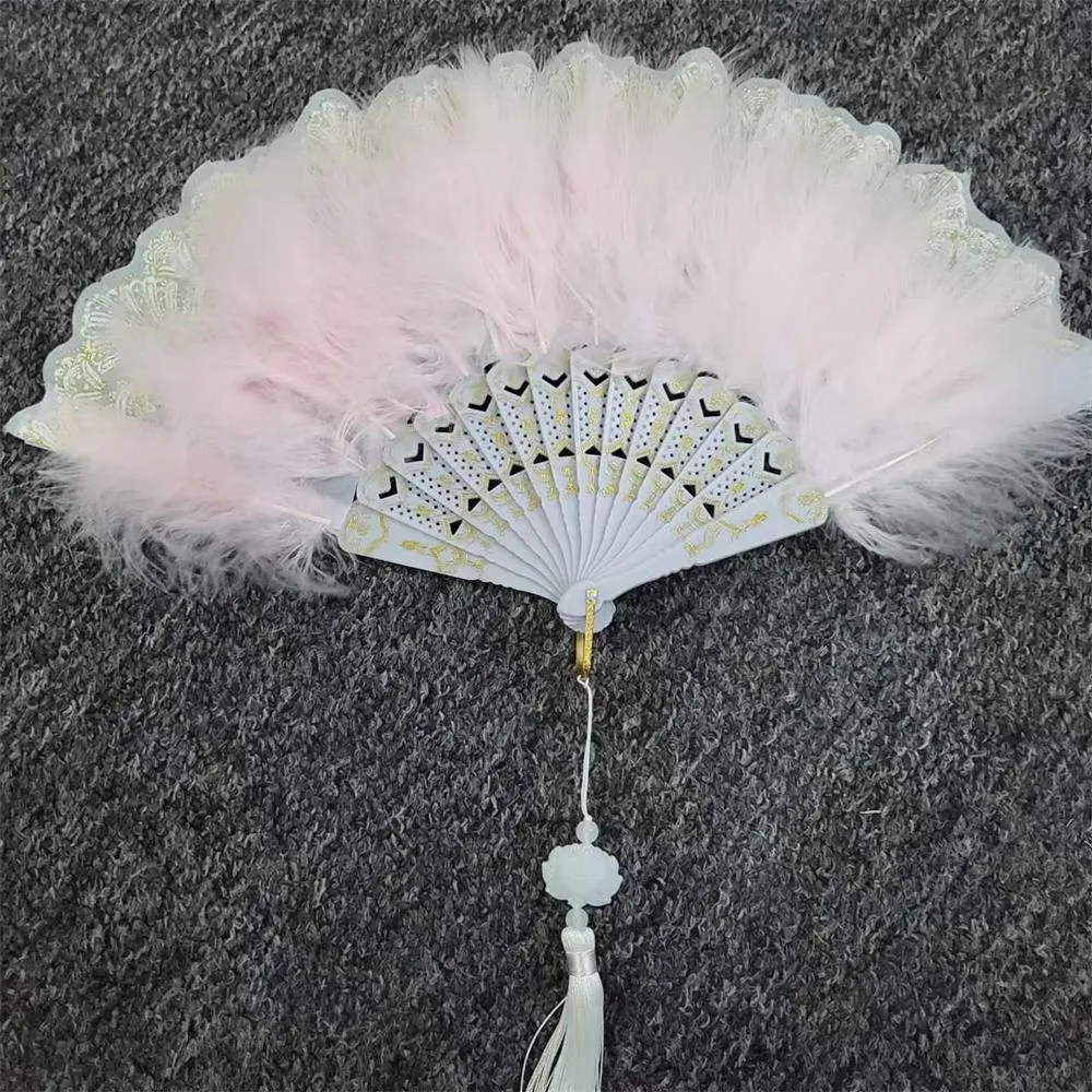 Japanese Folding Feather Hand Fan