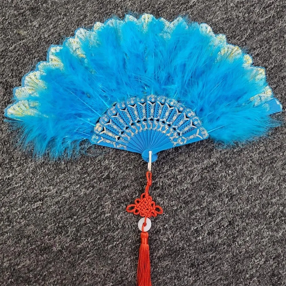 Japanese Folding Feather Hand Fan