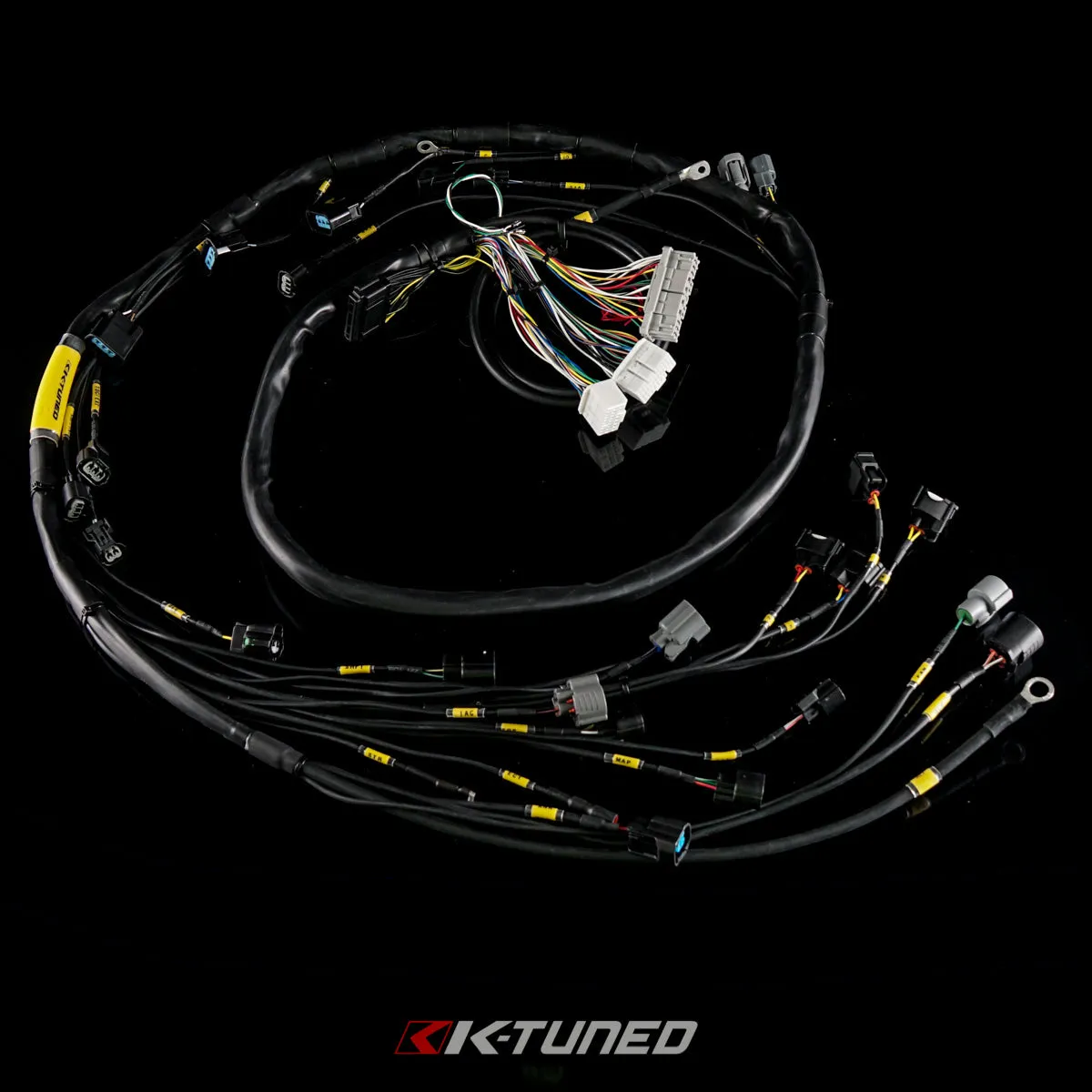 K-Tuned Street-Grade w/Standard Heat-Shrink Loom - OEM Routing - Standard (No Power Wire) - KTH-404-ENG