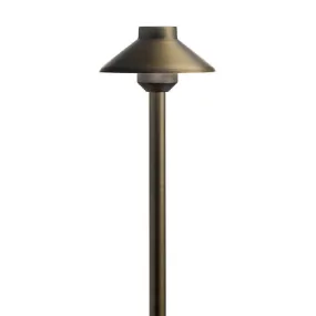 Kichler 15820 6" Stepped Dome LED 12V Path Light, Centennial Brass