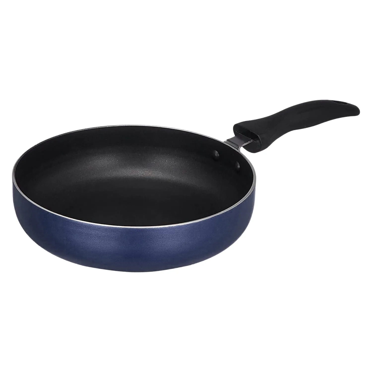 Kuber Industries Nonstick Pan|Aluminium Frying Pan|Nonstick Tawa|Egg Pan|Granite Coating Omelet Pan for Kitchen (Blue)