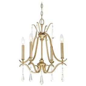 Laurel Estate 18 in. 4 Lights Chandelier Gold finish