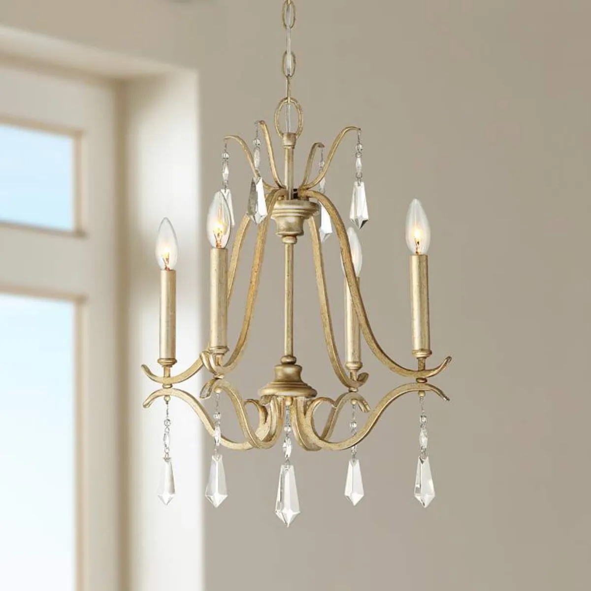 Laurel Estate 18 in. 4 Lights Chandelier Gold finish