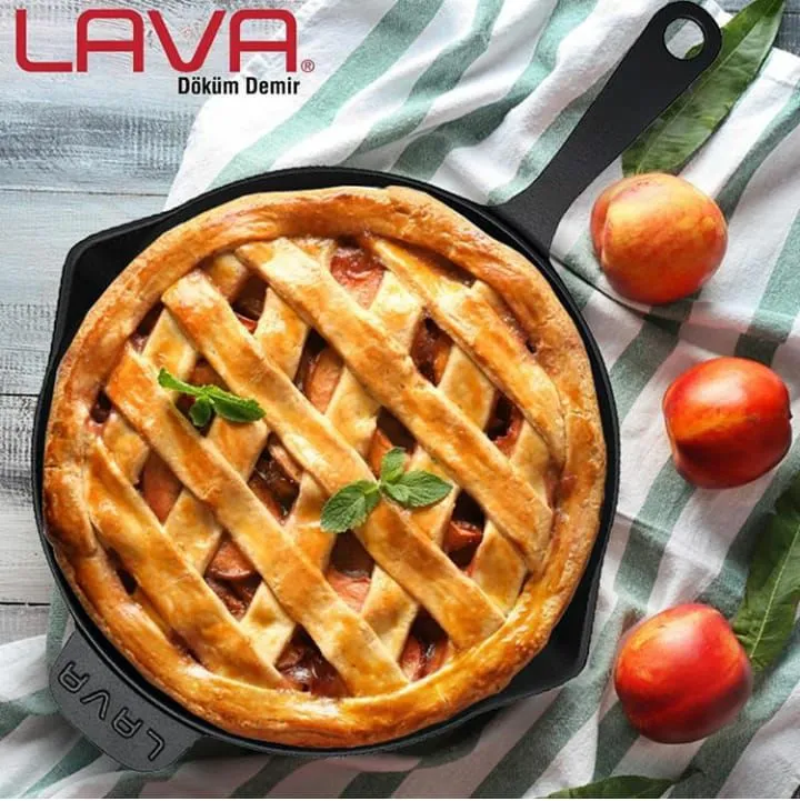 LAVA CAST IRON ROUND FRYING PAN - 28 CM