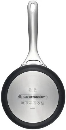 Le Creuset Toughened Nonstick PRO Saucepan with Glass Lid, 2-Quart.