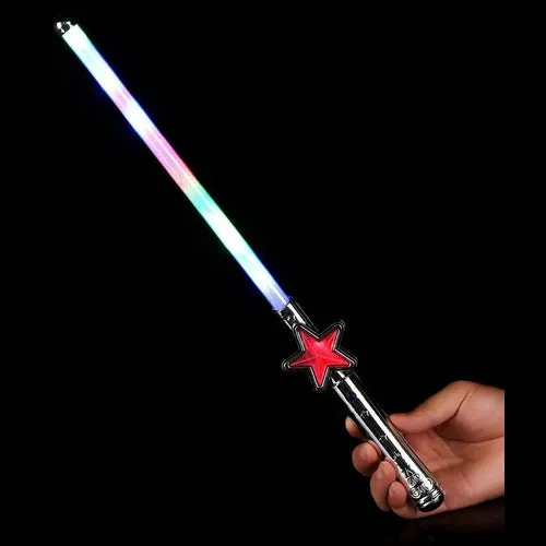 LED Light Up 15 Inch Star Wand - Multi Color