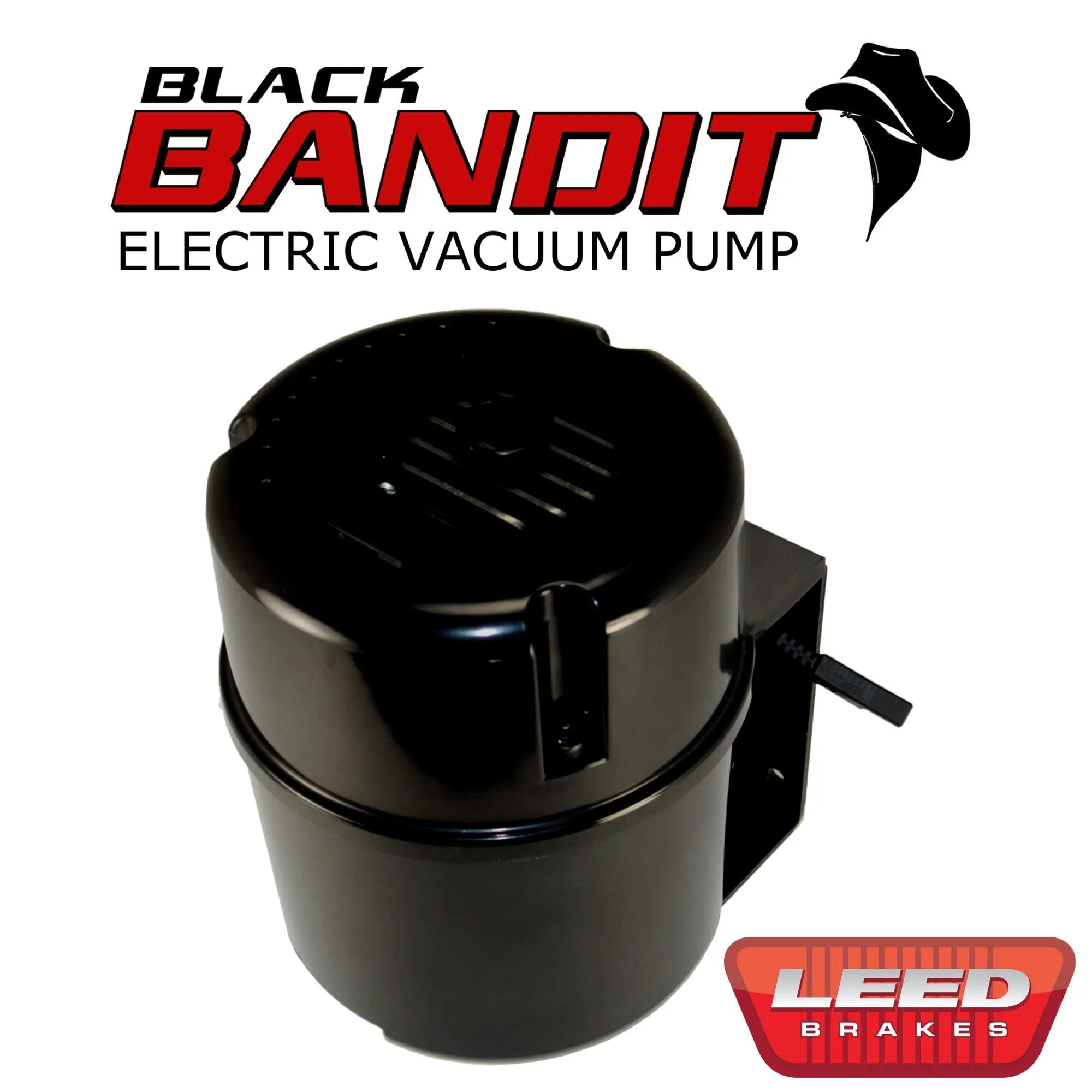 Leed Black Bandit Vacuum Pump - Electric - 12V - Hardware/Hose/Wiring Included - Black Housing