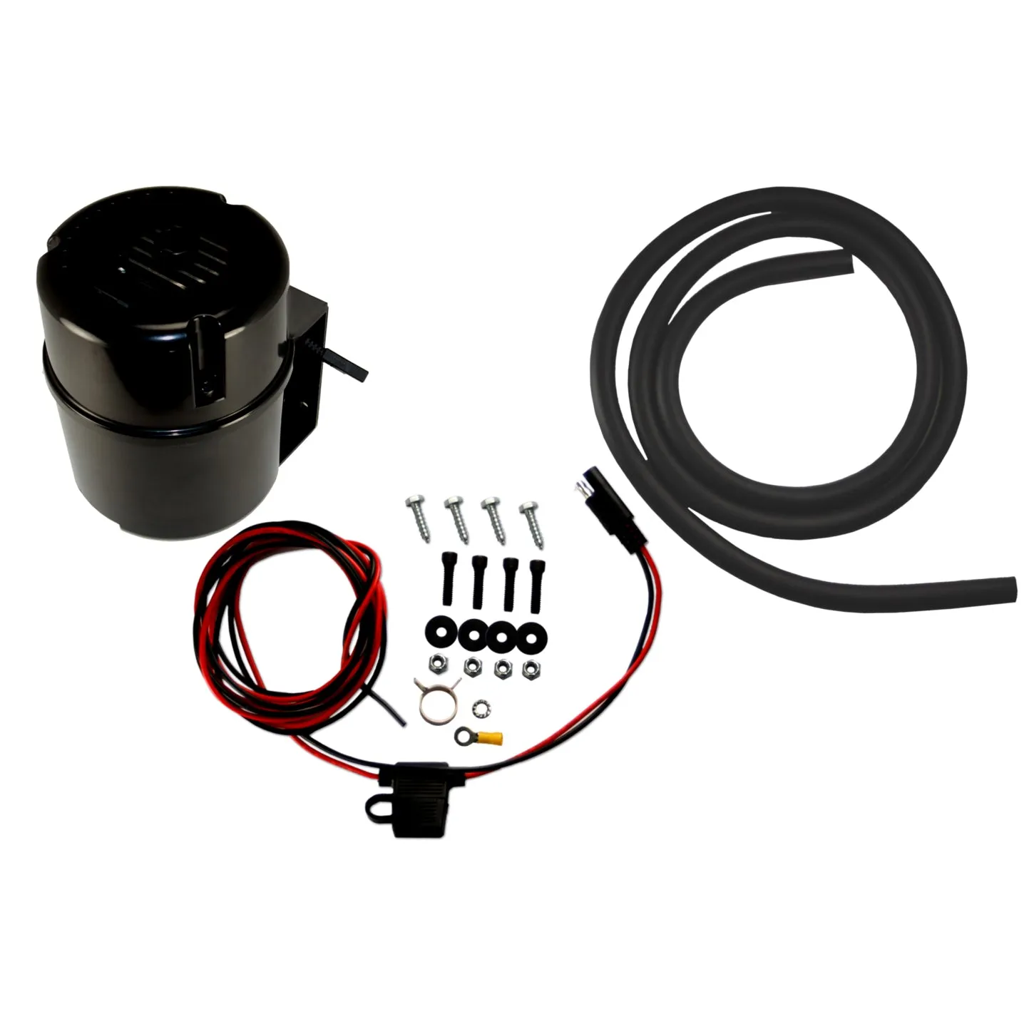 Leed Black Bandit Vacuum Pump - Electric - 12V - Hardware/Hose/Wiring Included - Black Housing