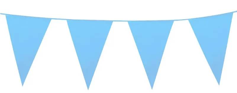 Light Blue Giant Pennant Bunting