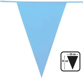 Light Blue Giant Pennant Bunting