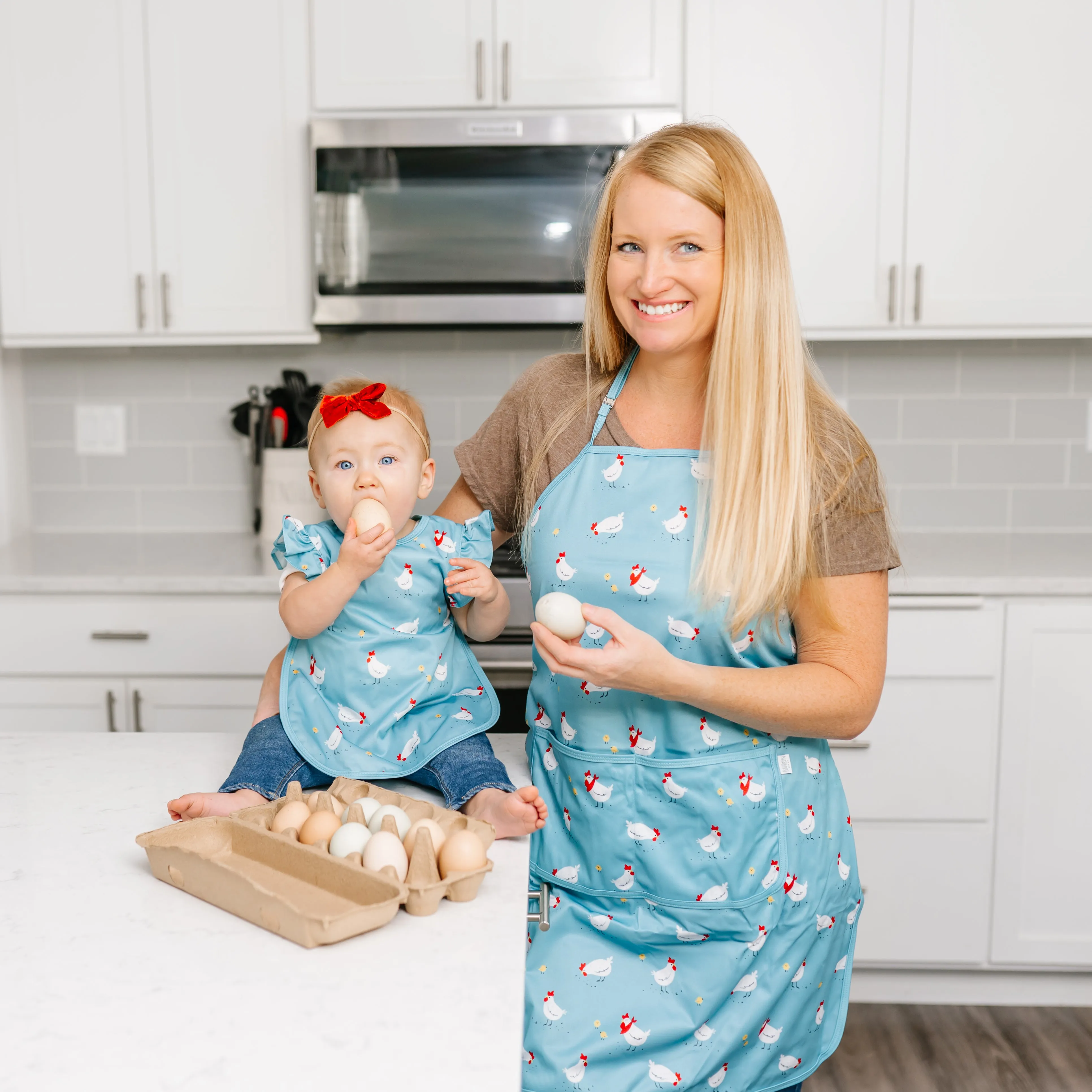 Little Chickies Apron - fits sizes youth small through adult 2XL