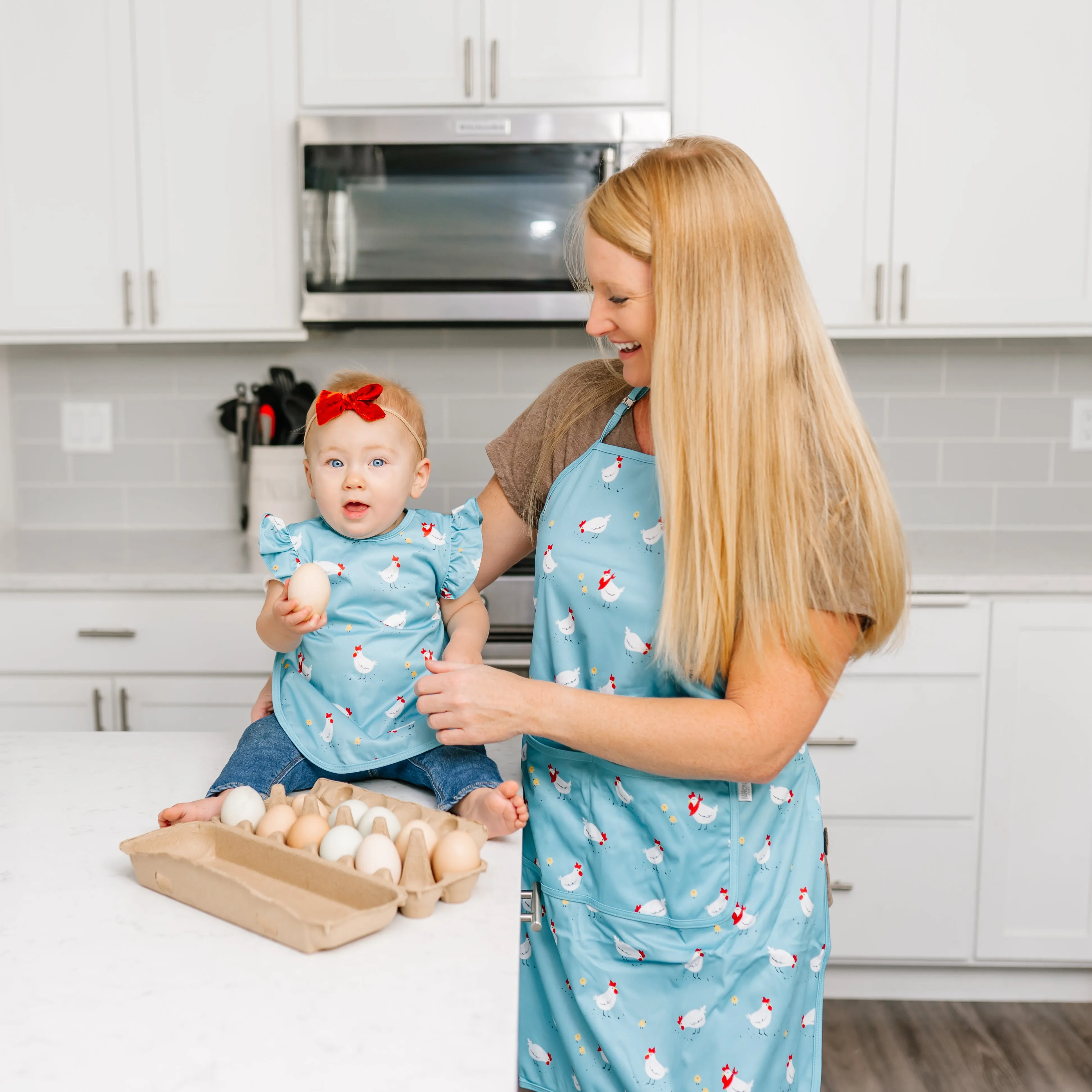 Little Chickies Apron - fits sizes youth small through adult 2XL