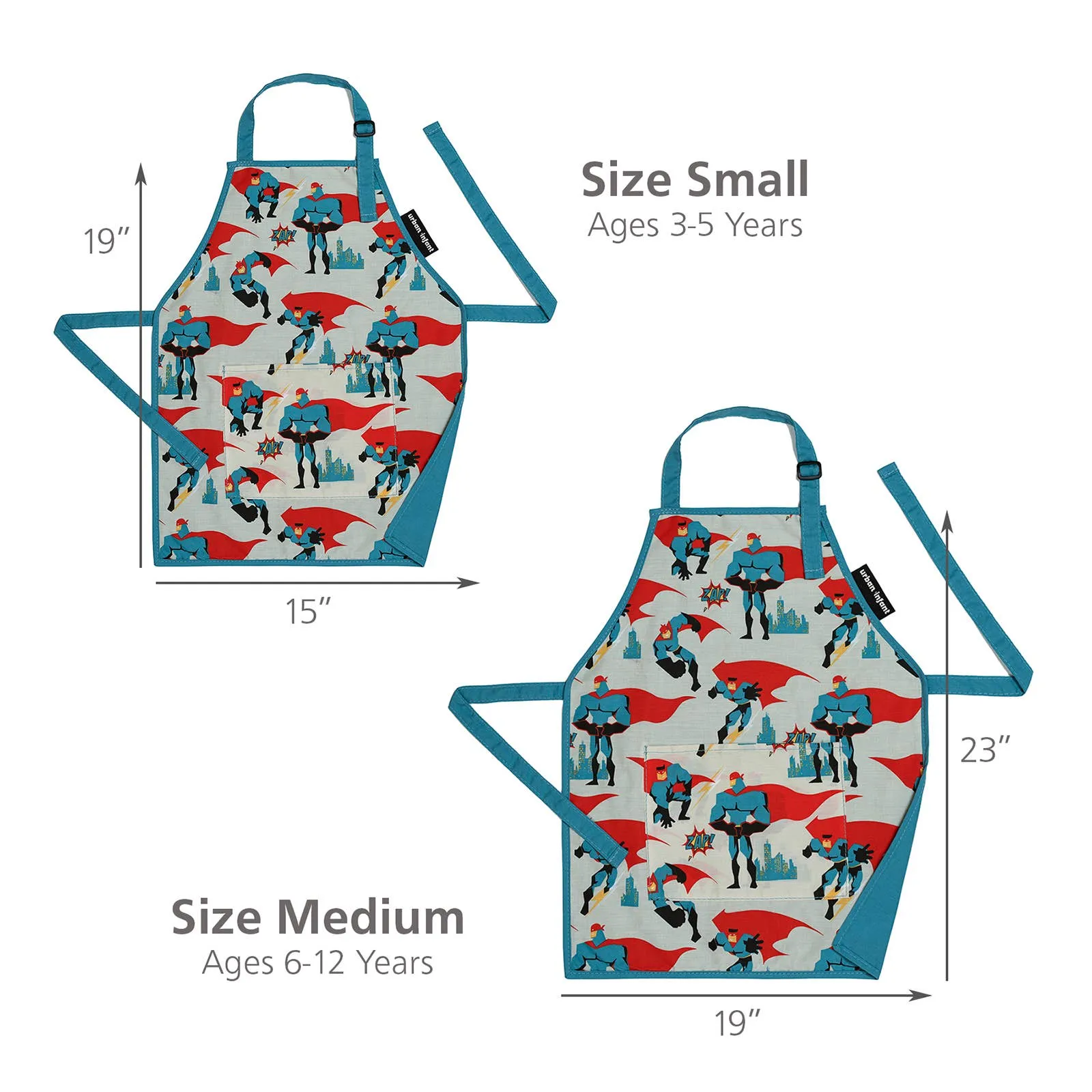 Little Helper Kids Apron, Washable Cotton/Poly - Urban Dude