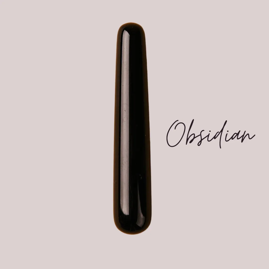 Love Stone Yoni Wand - Obsidian