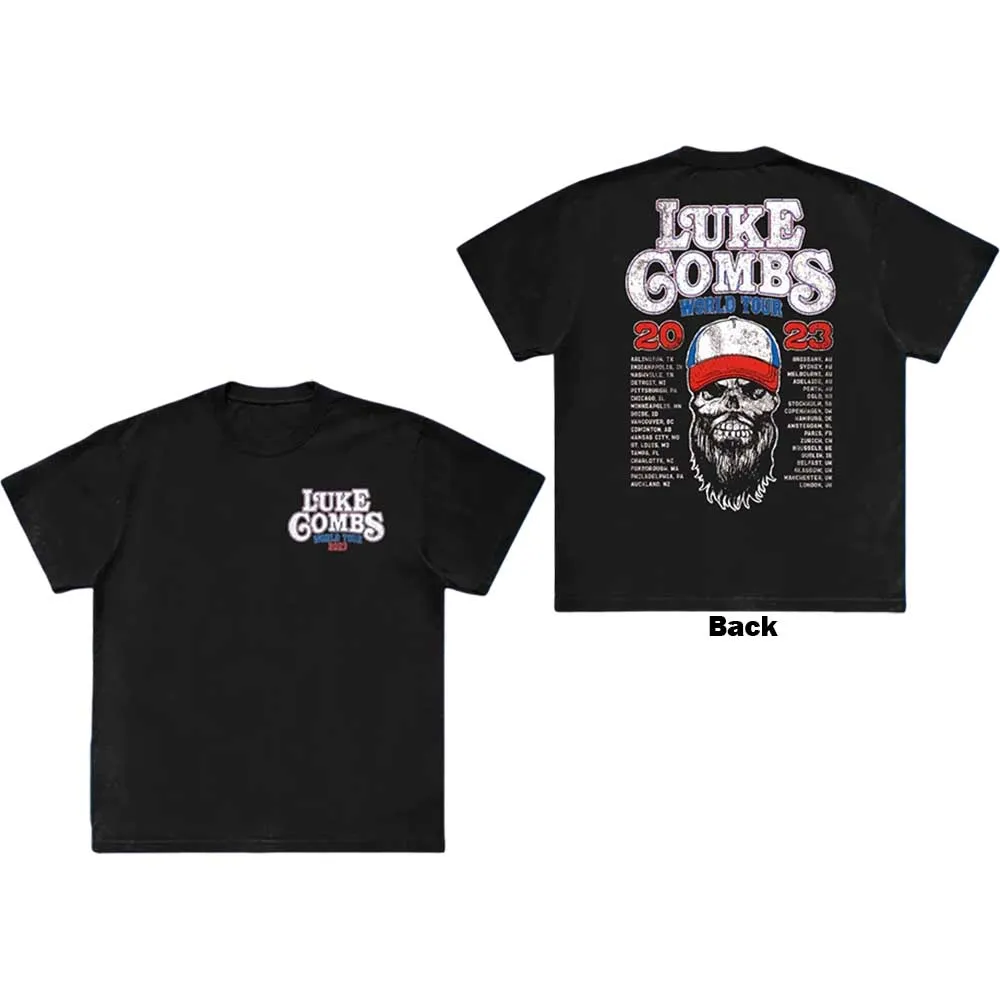 Luke Combs Unisex T-Shirt: Tour 23 Skull