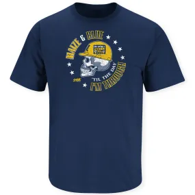 Maize & Blue Til The Day I'm Through Shirt | Michigan College Sports Fan Gear