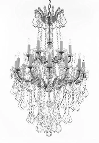 Maria Theresa Crystal Chandelier Chandeliers Lighting H 50" X W 30" - Great For Dining Room Entryway Or Living Room - A83-B13/Cs/152/18