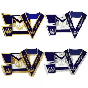 Master Mason Blue Lodge Regalia Set - Hand Embroidery