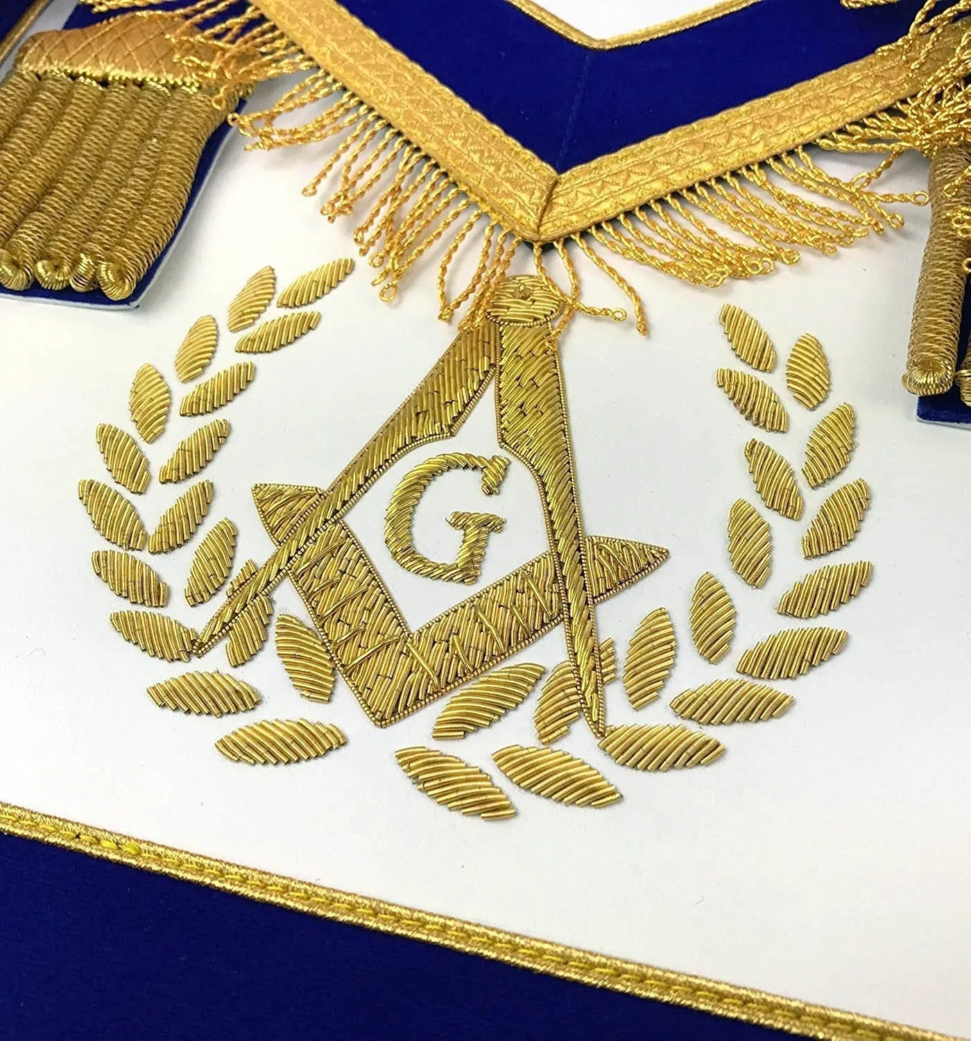 Master Mason Blue Lodge Regalia Set - Hand Embroidery