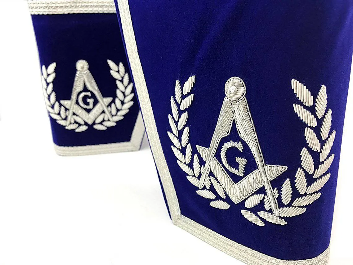 Master Mason Blue Lodge Regalia Set - Hand Embroidery