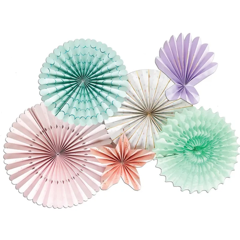 Mermaid Party Fans (6 pack)