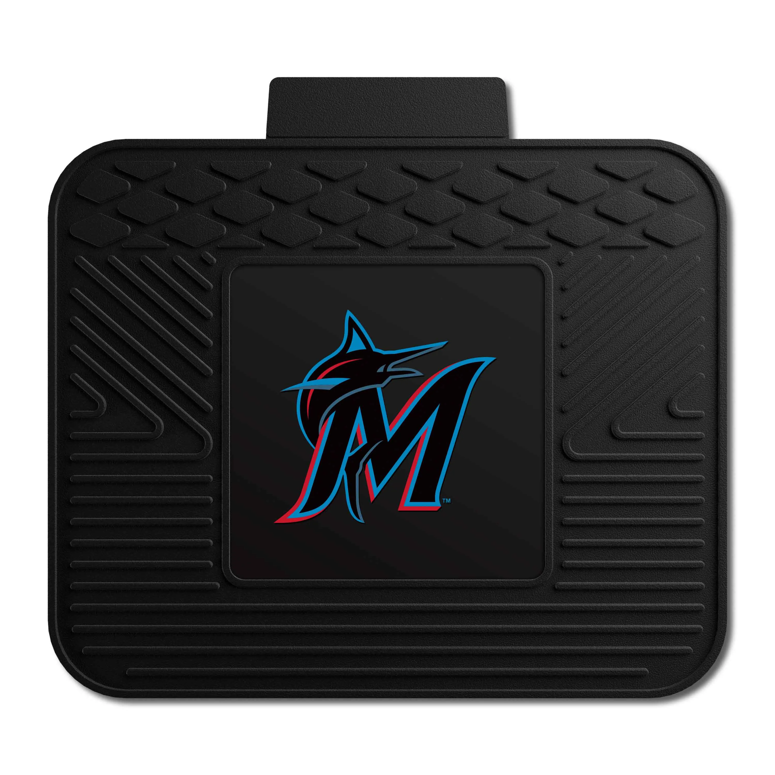 Miami Marlins Back Seat Car Utility Mat - 14in. x 17in.