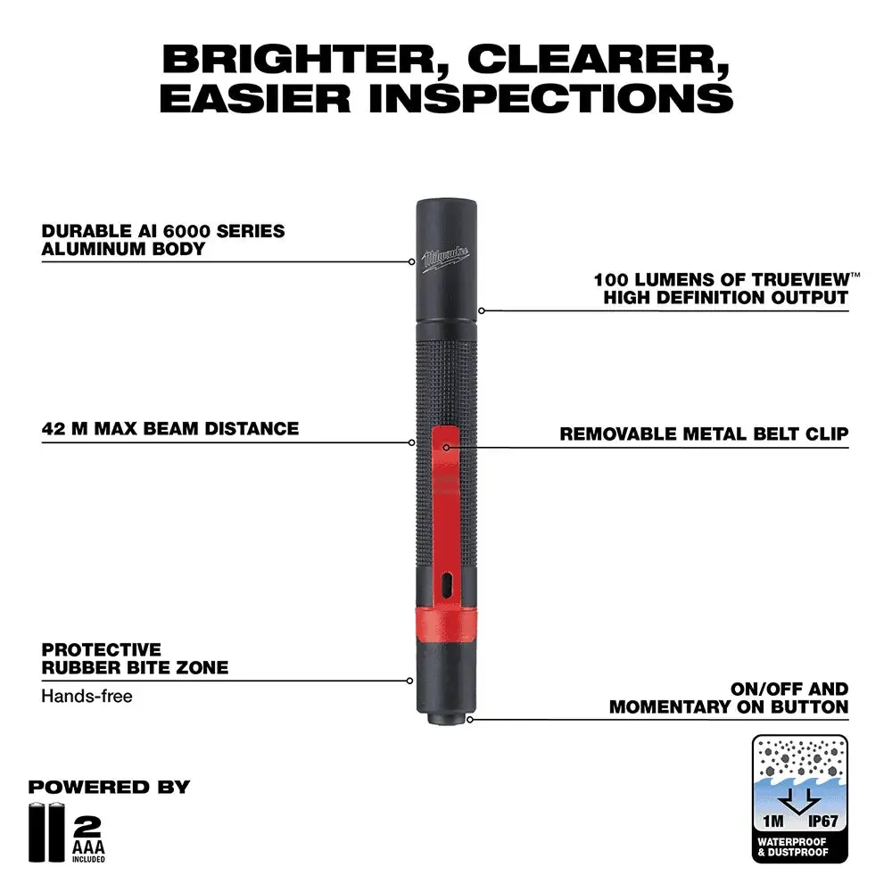 Milwaukee 5.39" Cordless LED Penlight