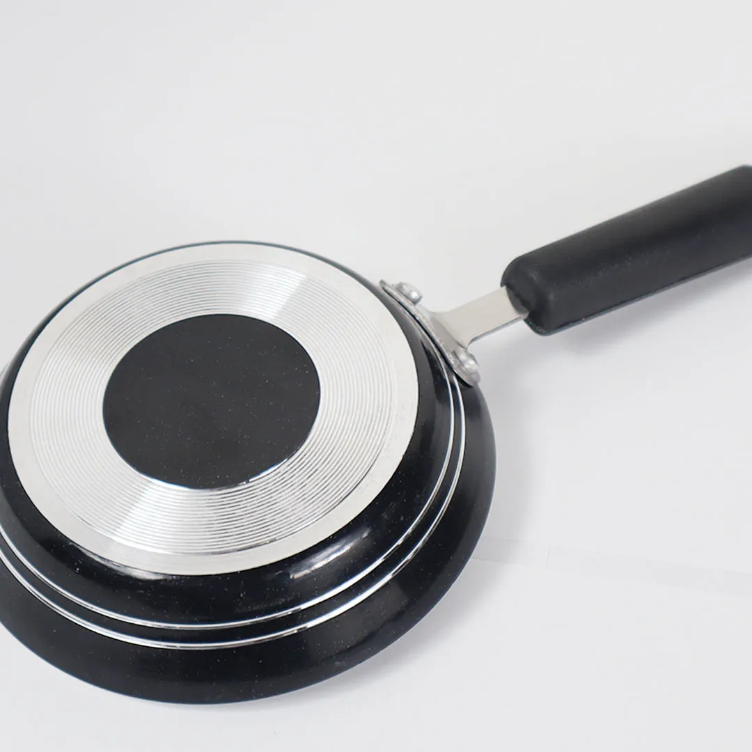 Mini Non Stick Marble Coated Black One Egg Frying Pan