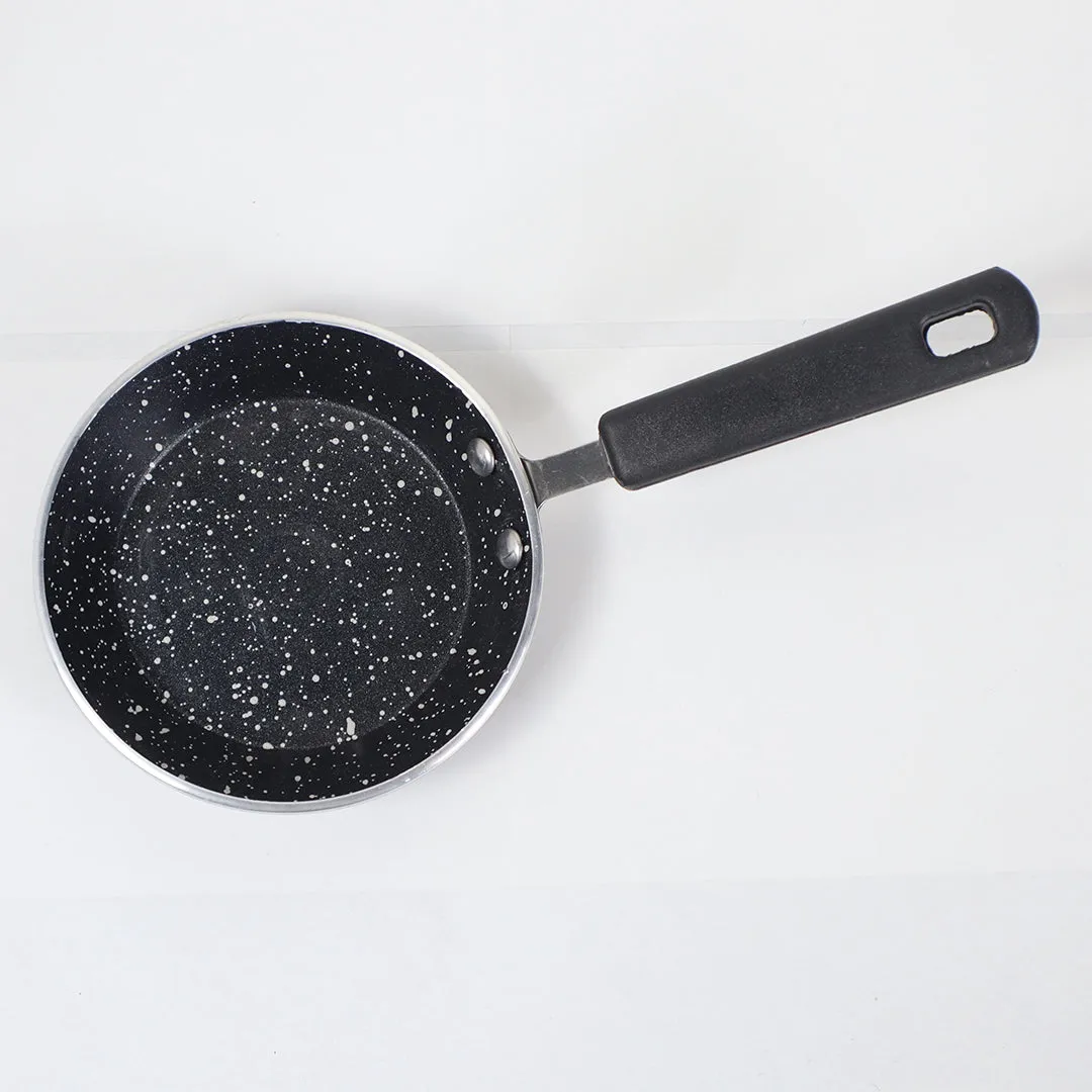 Mini Non Stick Marble Coated Black One Egg Frying Pan