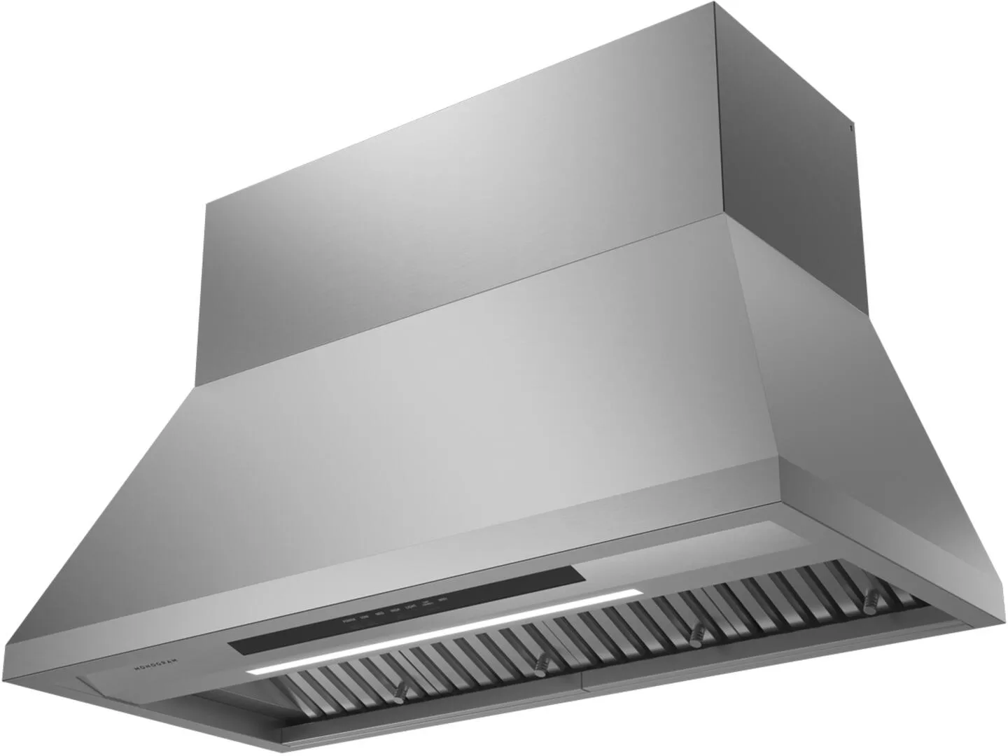 Monogram ZVW1480SPSS 48 Inch Smart Pro Style Wall Mount Ducted Hood In Stainless Steel