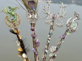 Natural Crystal Witches Wands