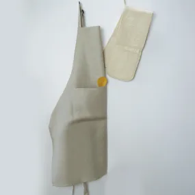 Natural Linen Bib Apron