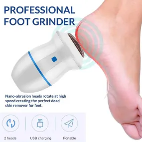 (Net) Rechargeable Find Back Callus Remover With Built-In Vacuum Foot Grinder Machine Hard Crack Cleaning