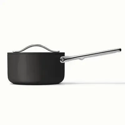 New - Caraway Home 2pc Nonstick Ceramic Mini Fry Pan and Mini Sauce Pan Set Charcoal