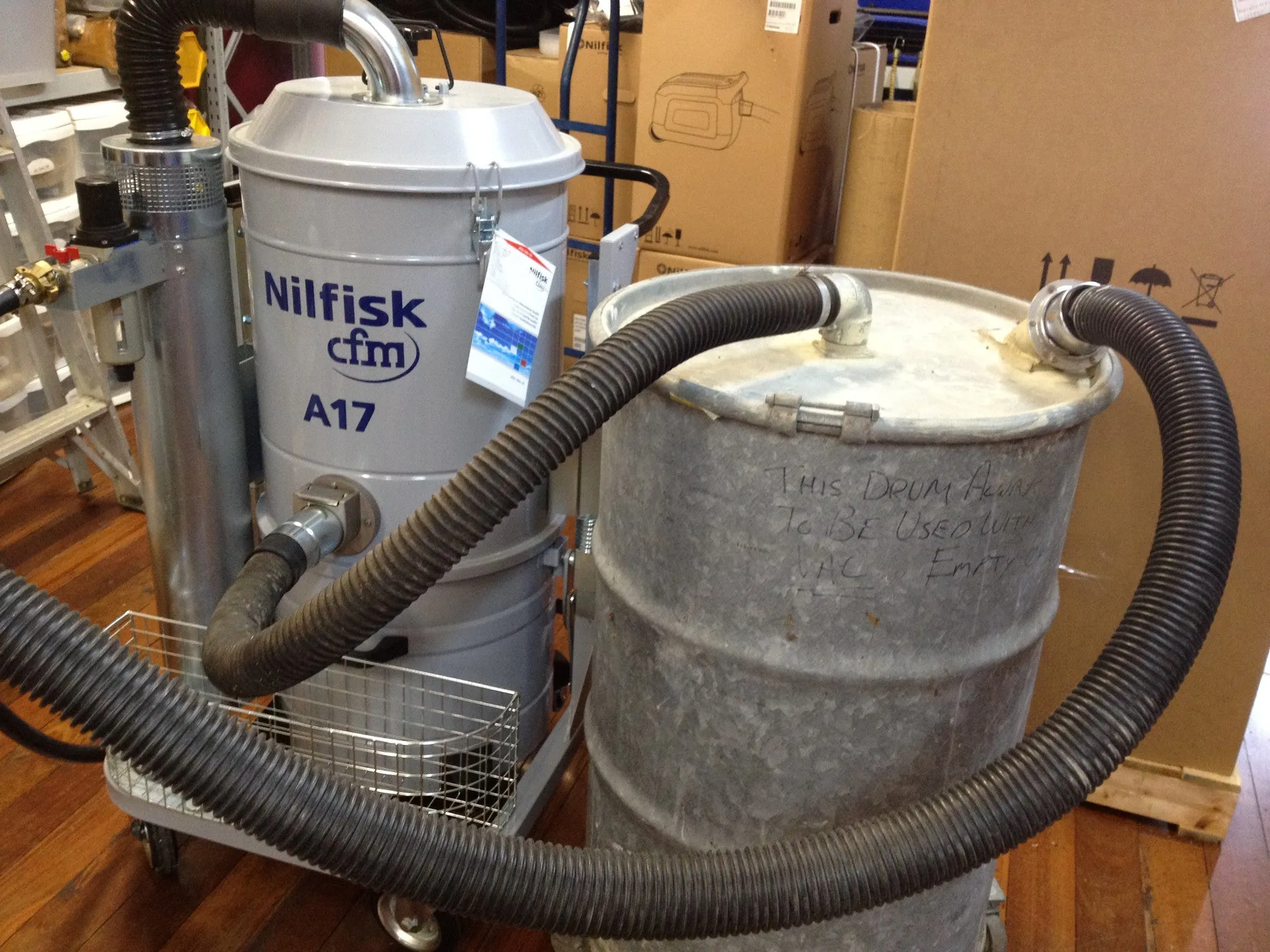 NilfiskCFM S3 Industrial Vacuum Cleaner Complete With Hose Kit FREE DELIVERY!