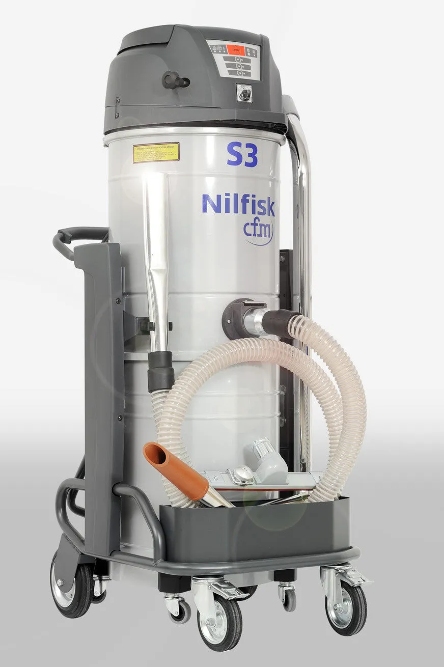 NilfiskCFM S3 Industrial Vacuum Cleaner Complete With Hose Kit FREE DELIVERY!