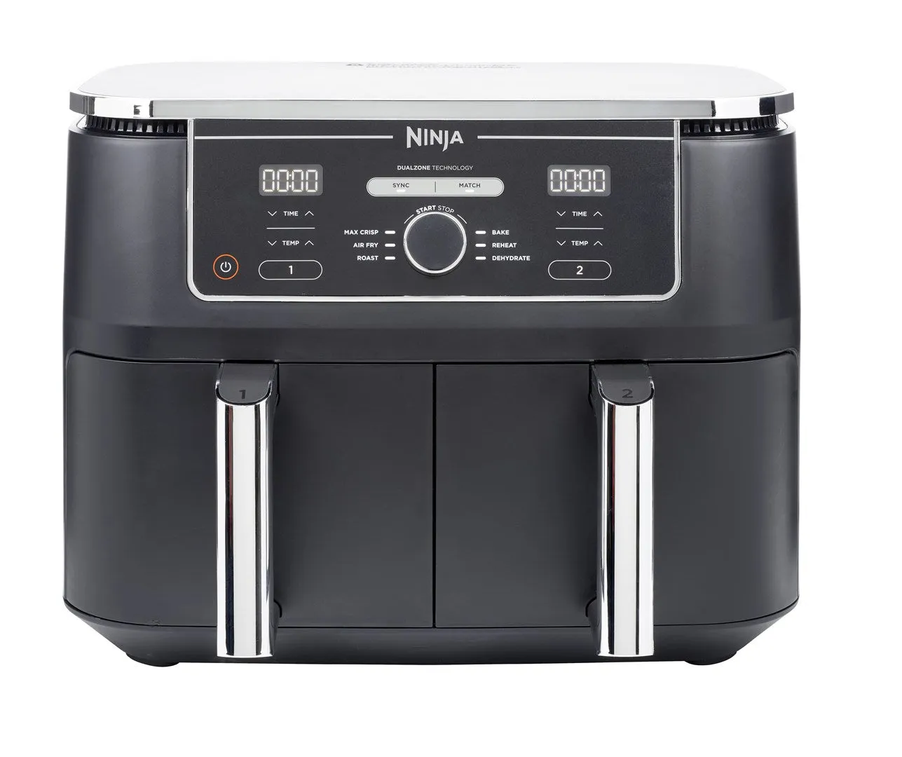 Ninja Af400eu Fryer Double 9.5 L Stand-Alone 2470 W Hot Air Fryer Black